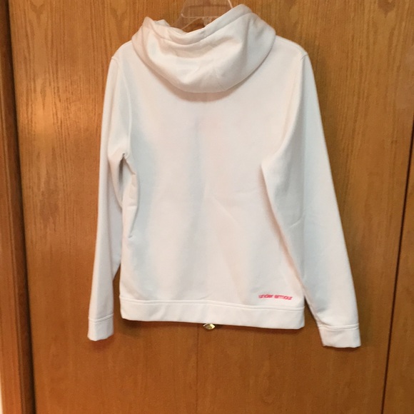 Under Armour Semi-Fitted White w/Camo Logo Hoodie - Picture 10 of 11